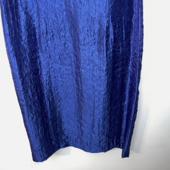 Vtg Y2K J. TAYLOR Cocktail Dress Blue Rhinestones &. Jacket Size 10 Lace - Picture 4 of 12